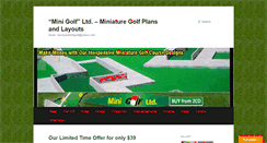 Desktop Screenshot of miniaturegolfplans.com