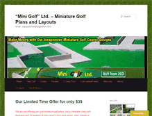 Tablet Screenshot of miniaturegolfplans.com